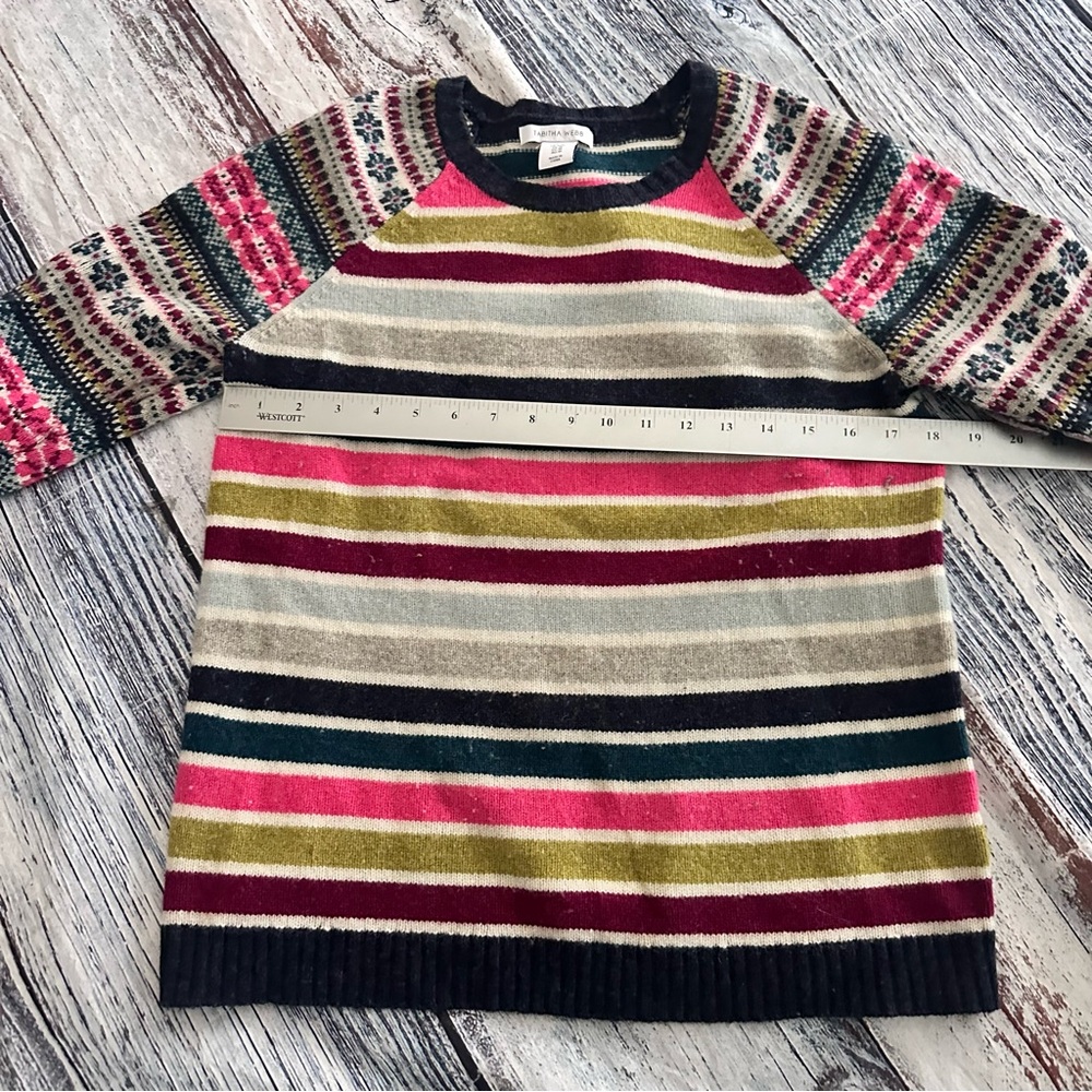 Tabitha Webb Wool Striped Multicolor Sweater - image 6